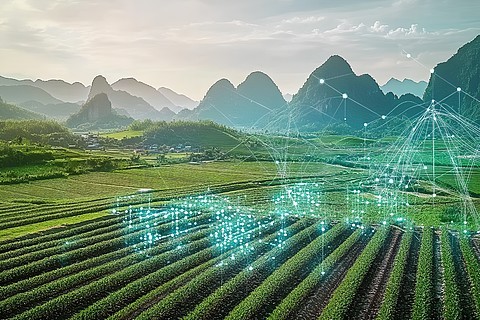 农业科技与智能背景 科技驱动下的作物与绿色创新